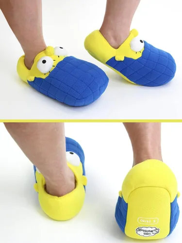 Miniatura 5 de The Simpsons Novedosas pantuflas de felpa para mujer 3D Marge Simpson Face Slippers