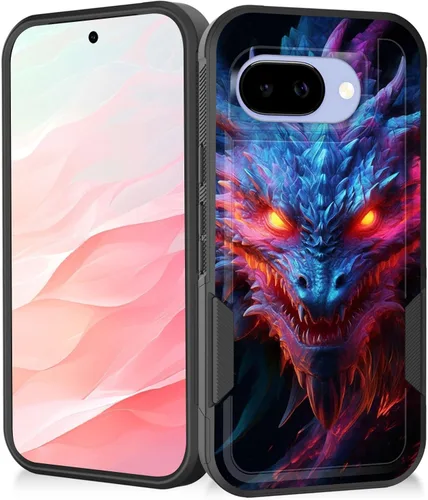 Miniatura 34 de Funda para Pixel 7a, resistente de doble capa híbrida de policarbonato duro de goma suave a prueba de golpes para Google Pixel 7A 6.1 pulgadas