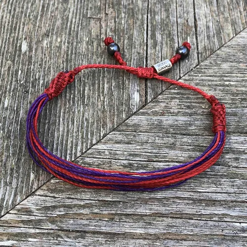 Miniatura 108 de Rumi Sumaq Pulsera de concientización para hombres, mujeres y niños – Pulsera de apoyo tejida ajustable anudada a mano – Pulsera de conciencia sutil