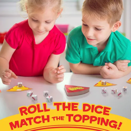 Miniatura 5 de University Games, Juego de dados de fiesta de pizza, juego de dados para niños y familias, a partir de 6 años