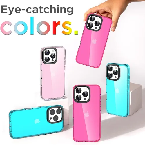 Miniatura 22 de AICase Funda protectora para iPhone 16 compatible con iPhone 16, delgada, ligera, transparente [no amarillenta] Diseño vibrante
