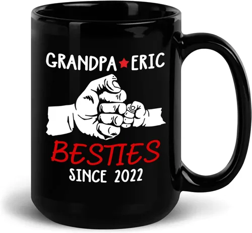 Miniatura 11 de Taza con texto en inglés "This Grandpa Belongs Tow", taza para abuelo, taza de papá personalizada, regalo para papá para marido, taza divertida