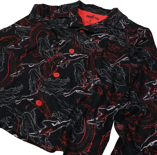 Miniatura 3 de Marvel The Avengers Shang-Chi Spider-Man - Conjunto de pijama de 2 piezas de ajuste holgado