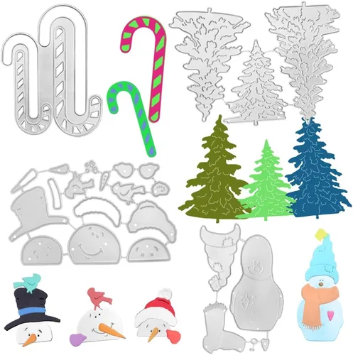 27 troqueles para hacer tarjetas, plantillas de Navidad de SENHAI para decoración de Navidad, álbumes de recortes, manualidades de papel, muñeco de