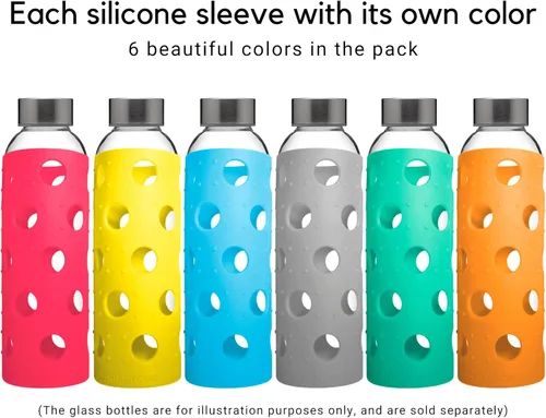 Miniatura 6 de Brieftons Fundas de silicona: paquete de 6 fundas de protección antideslizantes aisladas, ultra gruesas y duraderas, mejores que el neopreno