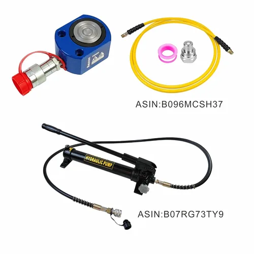 Miniatura 7 de AMZCNC Gato Hidráulico de 30 Toneladas Cilindro de Ram Ultradelgado de Bajo Perfil Cilindro Hidráulico de Sección Única Mini Gato Ram de 14mm