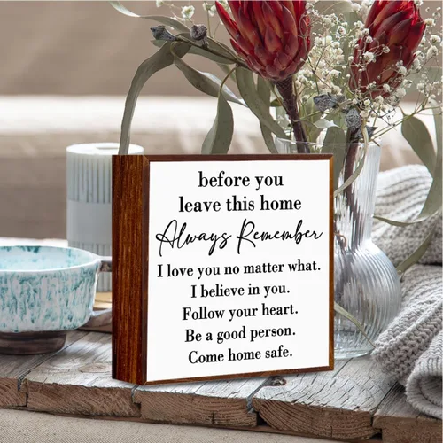 Miniatura 4 de Caja de madera con texto en inglés «Always Remember You are Braver Than You Think» con texto en inglés «Always Remember You are Braver Than You