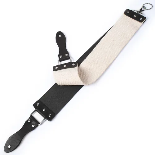 Miniatura 5 de Razor Strop – Barber's Latigo Leather Straight Razor Strop. Doble correa que será una gran adición para cualquier maquinilla de afeitar recta. Trazo