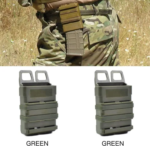Miniatura 2 de Bolsa táctica rápida para revistas, 5.56 Molle Holster Caza (bolsa de caza - Molle Mag bolsa - Funda táctica para mag)
