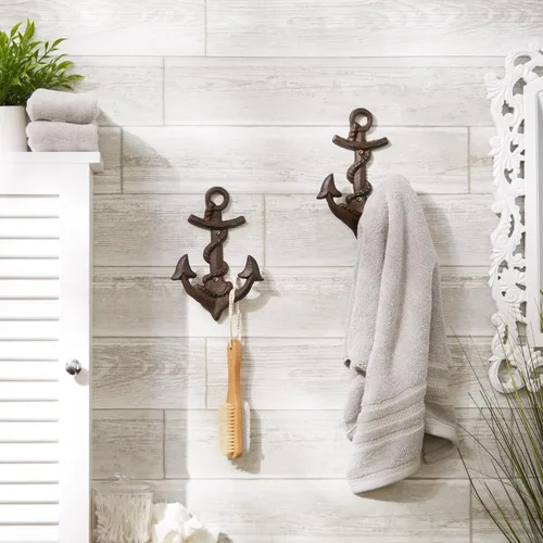 Miniatura 4 de Accent Plus Ancla con gancho de pared de cuerda (juego de 2)