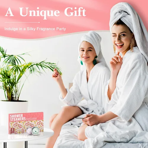 Miniatura 6 de Vaporizadores de ducha para aromaterapia, regalos de Navidad para mujeres, paquete de 8 bombas de ducha de aceite esencial puro para el hogar, spa