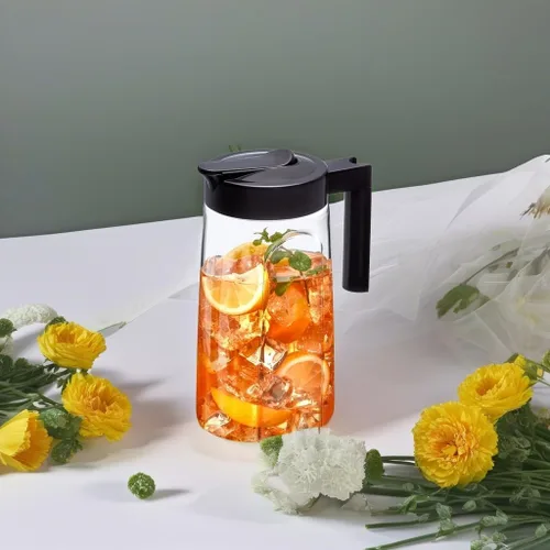 Miniatura 5 de Amazing Abby - Slim Mini - Jarra Tritan (48 oz), jarra de agua de plástico irrompible con tapa, sin BPA, resistente al calor, apta