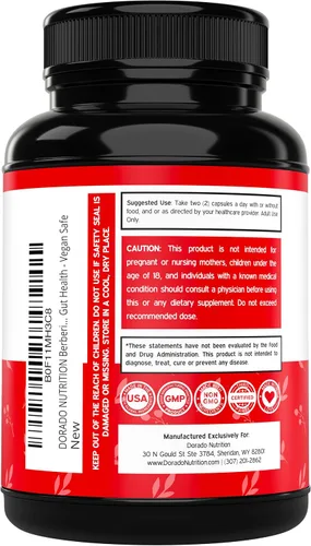 Miniatura 3 de Suplemento GLP-1 para mujeres y hombres (30 unidades) GLP1 Berberina 15 días limpieza intestinal desintoxicación y limpieza apoyo del metabolismo