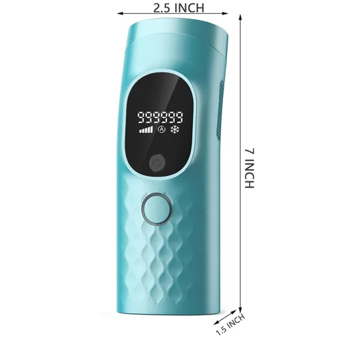 Miniatura 8 de Depilación láser para mujeres y hombres - Dispositivo removedor de luz IPL permanente e indolora con enfriamiento por hielo, afeitadora, gafas