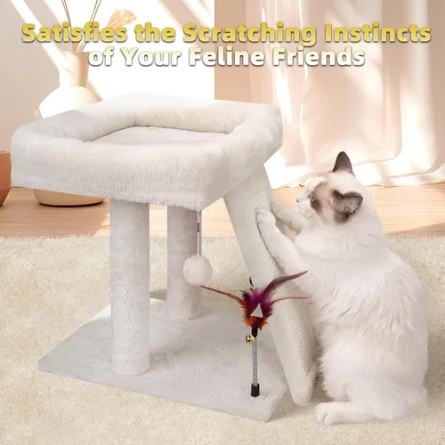 Miniatura 5 de TWDEPART Árbol para Gatos Torre para Gatos con Poste Rascador para Gatos de Interior, Centro de Actividades Árbol de Escalada Muebles para Gatos