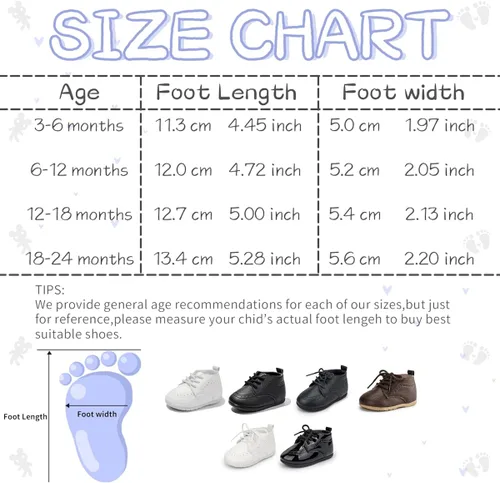 Miniatura 6 de ohsofy Zapatos Oxford de piel sintética, mocasines de goma y suela suave, zapatos de vestir de boda, zapatos de bebé para caminar