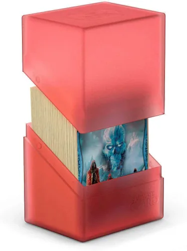 Miniatura 13 de Ultimate Guard Boulder 80+ Classic, estuche para mazo para 80 tarjetas TCG de doble funda, rodonita, almacenamiento seguro y duradero