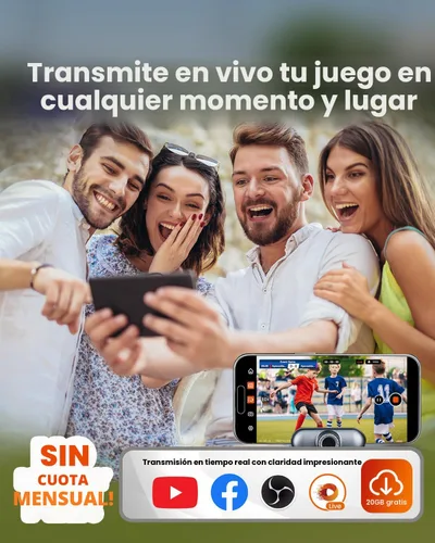 Miniatura 4 de XbotGo Cámara de Acción Deportiva AI Auto Camaleón - Cámara de Fútbol 4K 60FPS y Cámara de Seguimiento de Baloncesto para Deportes de Equipo