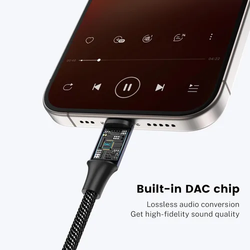 Miniatura 3 de MOSWAG Adaptador USB tipo C a conector de auriculares hembra de 0.138 in, USB C a Aux hembra de audio Dongle, cable compatible con iPhone 16 Pro 15