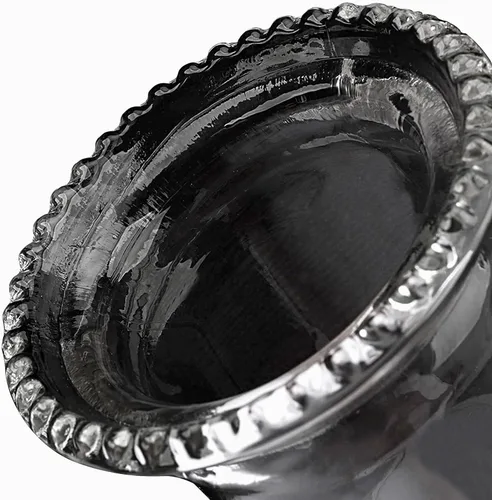 Miniatura 3 de Lámpara de aceite Chimenea Base de 3 pulgadas 8 2/8 pulgadas de altura Lámpara de queroseno Lámpara de repuesto de vidrio transparente alto