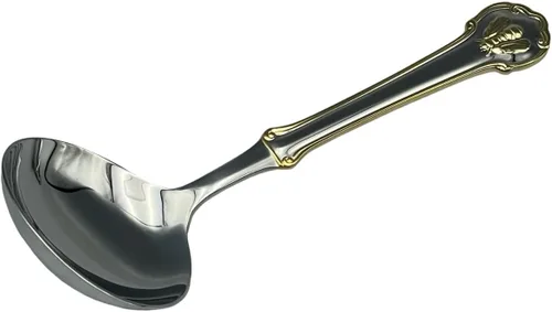 Miniatura 2 de Wallace Napoleon Bee Gold Accent 18/10 - Cucharón de acero inoxidable