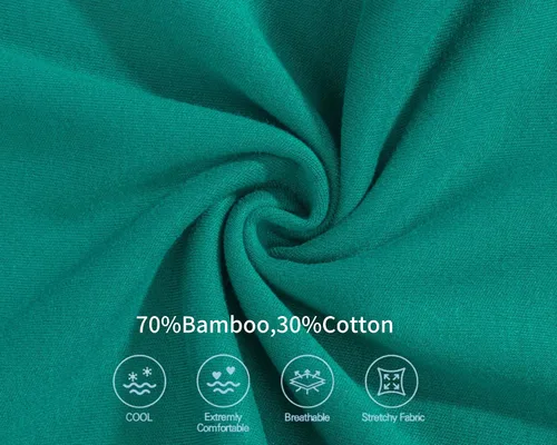 Miniatura 12 de Pijama de rayón de bambú con pies para bebé, de una pieza, manga larga, con cremallera de 2 vías, para niños y niñas