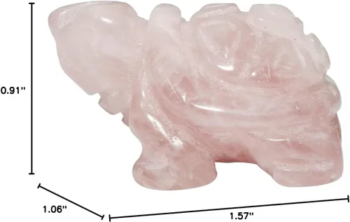 Miniatura 6 de mookaitedecor Estatua de tortuga de cristal, escultura de piedra curativa de reiki, figuras de piedras preciosas de bolsillo de 1.5 pulgadas
