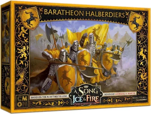CMON A Song of Ice and Fire - Juego de miniaturas de mesa Baratheon Halberdiers - House Baratheon Vanguard Defense! Juego de estrategia para