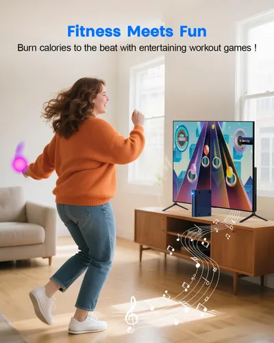 Miniatura 5 de MetFut Consola de juegos AR Motion para niños: sistema de juego de aprendizaje y juego activo para mejorar la lógica, la coordinación y el fitness.