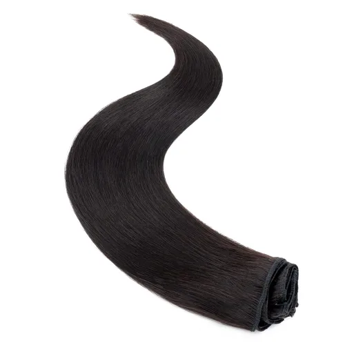 Miniatura 5 de Extensiones de cabello humano 100% remy de 10 a 24 pulgadas, con clips, calidad grado 7A, cabeza completa, 8 piezas, 18 clips; largo, suave, sedoso