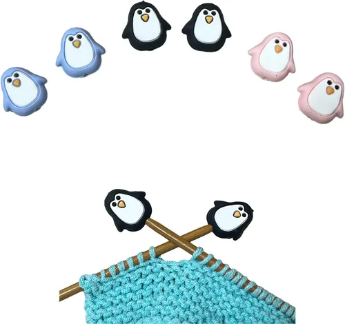 Miniatura 7 de SPANSEE 6 uds. Protectores de Puntas de Agujas de Tejer con Forma de Pata de Gato, Protectores de Puntas de Agujas de Tejer, Detenedor de Puntos, 6