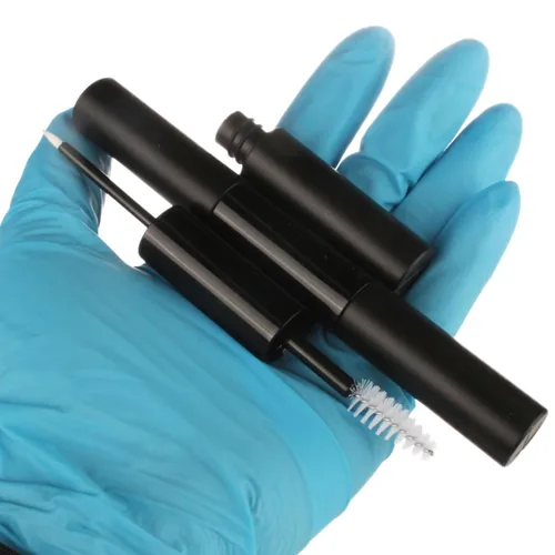Miniatura 6 de COSIDEA 10 tubos vacíos de 5 mlx2 de doble extremo para rímel y delineador de ojos, tubo de rímel 2 en 1 de 0.3 fl oz y varita para botella