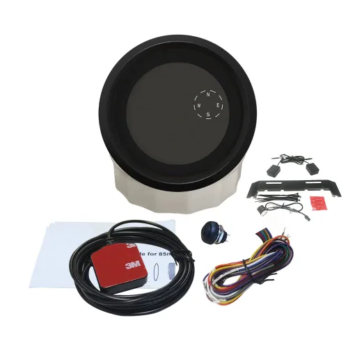 Miniatura 4 de ELING Velocímetro GPS digital de 3 3/8 pulgadas con tacómetro, Tripmetro, cuentakilómetro, ajustable para carreras de coches de motocross, ATV Jet