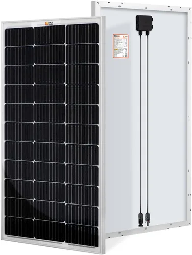 RICH SOLAR Panel solar monocristalino de celda 9BB de 100 vatios, 12 voltios, batería de carga de módulo solar de alta eficiencia para caravana,