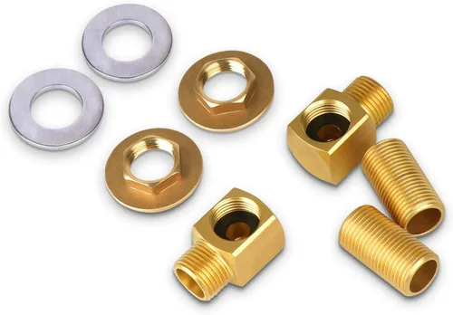 Miniatura 3 de Kit de instalación de grifo de montaje en pared COOLWEST 1/2 IPS a 1/2 pulgada macho Kit de montaje contra salpicaduras Kit de adaptador de conector