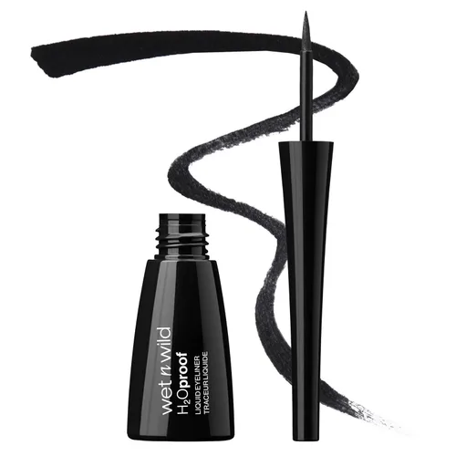 Miniatura 10 de Wet n Wild H2O Proof Delineador Líquido de Ojos, Impermeable y a Prueba de Manchas, Definición de Larga Duración, Aplicador de Cepillo Preciso