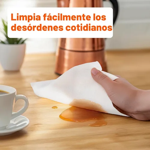Miniatura 6 de Amazon Basics Toallas de papel de hojas flexibles de 2 capas, 12 rollos básicos = 40 rollos regulares, valor diario con 150 hojas por rollo
