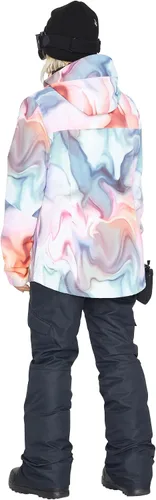 Miniatura 6 de Volcom Chaqueta con capucha Bolt para mujer, con aislamiento para snowboard y esquí, Negro