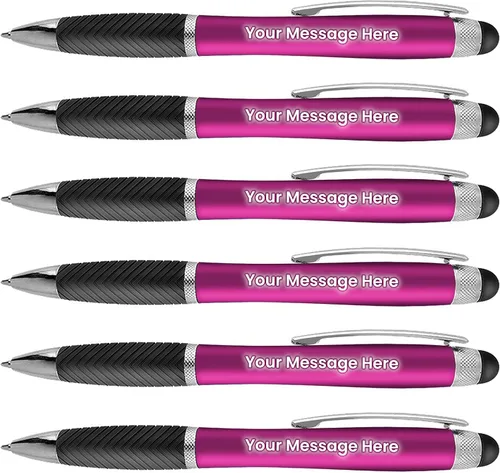 Miniatura 7 de Paquete de 80 bolígrafos personalizados, grabado láser sin granel, bolígrafo de 3 pulgadas, lápiz óptico y área personalizada con luz, nombre