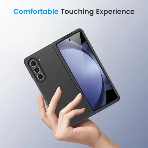 Miniatura 8 de Ruky Funda para Samsung Galaxy Z Fold 5, cubierta de cuerpo completo con protector de pantalla integrado, soporte de carga inalámbrica de PC duro