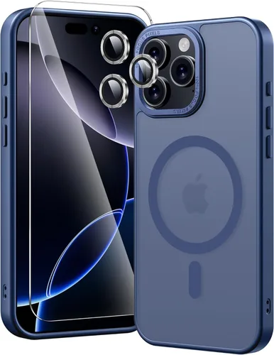 Miniatura 15 de Funda magnética diseñada para iPhone 11 Pro Max, [probada en caídas de grado militar] [compatible con MagSafe] Funda protectora delgada translúcida