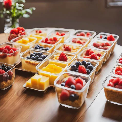 Miniatura 7 de Mini recipientes de vidrio para almacenamiento de alimentos, paquete de 12 frascos de vidrio pequeños de 5.4 onzas con tapas de bloqueo, recipientes