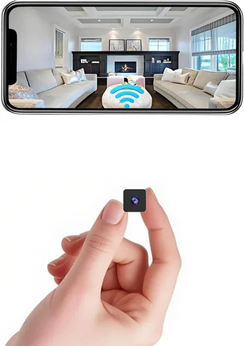 Minicámara inalámbrica 2026 Actualización 1080P Cámara pequeña de seguridad para el hogar WiFi Micro Nanny Cam con detección de movimiento