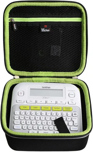 Miniatura 2 de Mchoi Funda rígida portátil compatible con la etiquetadora Brother P-Touch PTD210/PTD220, solo funda