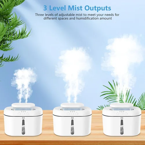 Miniatura 7 de Humidificadores SZO para Dormitorio, Capacidad de 2.5L, Apagado Automático, Fácil de Llenar y Limpiar, Humidificador Ultrasónico de 16 dB Silencioso
