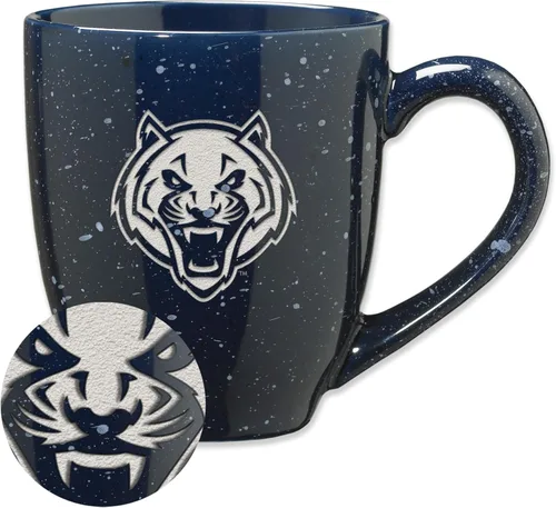 Miniatura 216 de Rico Industries NCAA Virginia Tech Hokies Maroon - Taza de café de cerámica grabada con láser, color del equipo, 16 onzas