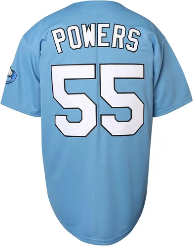 Miniatura 3 de Hombres 55 Kenny Powers Charros película béisbol Jersey cosido