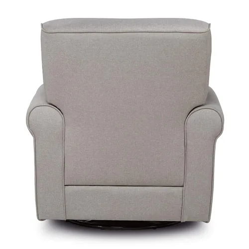 Miniatura 4 de Evolur London - Asiento giratorio tapizado de felpa, diseño ergonómico para guardería en fósil, montaje sin herramientas, fácil de limpiar
