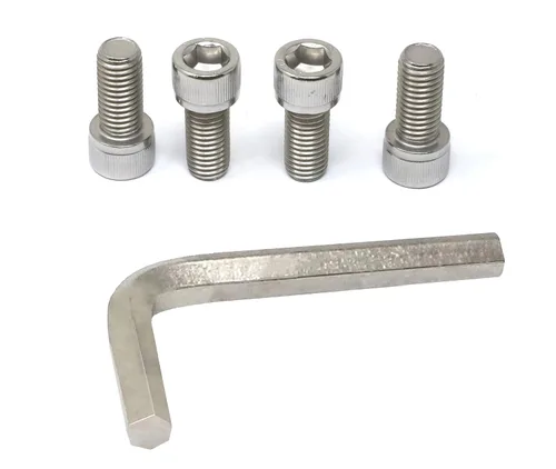 Miniatura 3 de iexcell 25 piezas M4 x 60/65/70/75/3.150 in paso de rosca 0.028 in acero inoxidable 304 cabeza hexagonal Tornillos Tornillos surtido Kit