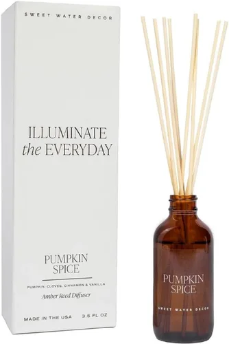 Miniatura 11 de Sweet Water Decor Hello Fall - Juego de difusor de varillas – Difusor perfumado de otoño de sidra caliente, canela, clavo, manzana y nuez moscada